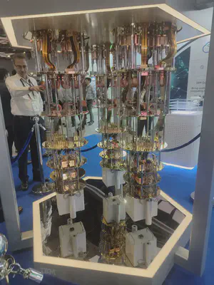 Demo of an IBM quantum computer. Dev Jadiya, [CC BY-SA 4.0](https://creativecommons.org/licenses/by-sa/4.0)